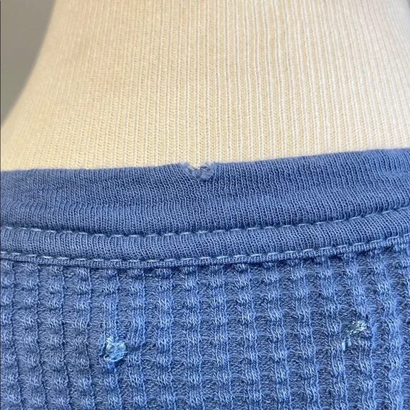 Aerie Gray Ribbed Long Sleeve Blouse - Picture 9 of 9